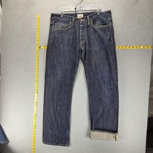 Edwin Jeans Mens 34x32 Blue Selvedge ED-47 Japanese Denim Button Fly Indigo
